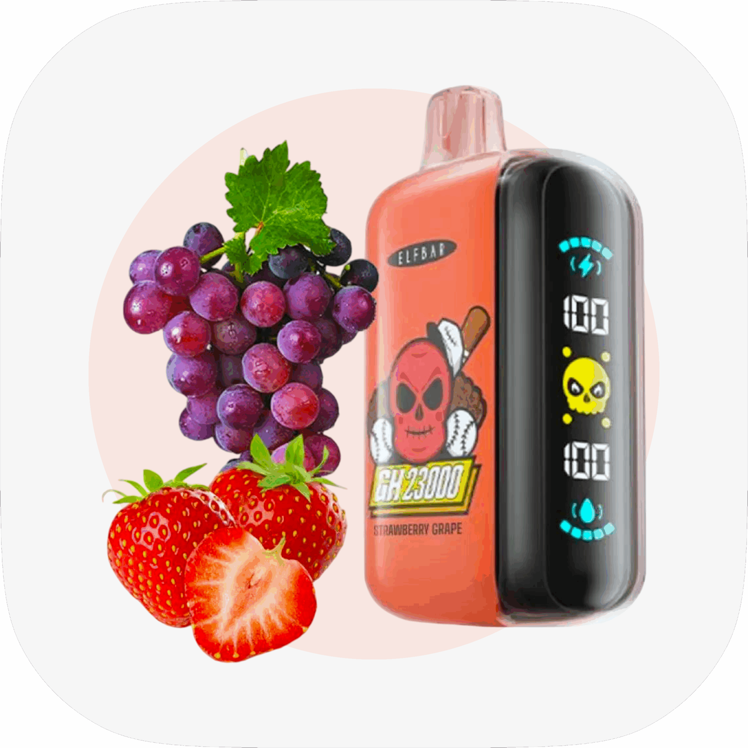 Електронна сигарета Elf Bar - Strawberry Grape зі смаком Полуниця Виноград